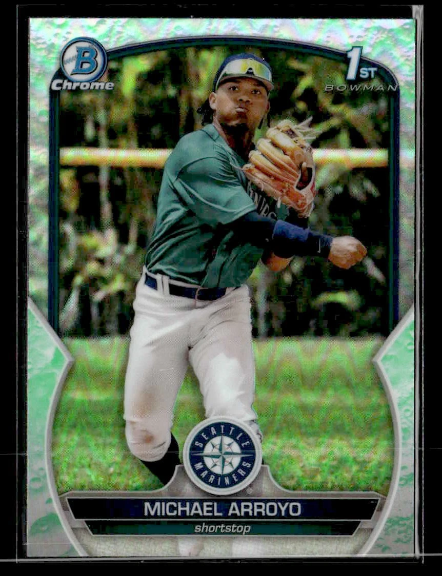 2023 Bowman - Chrome Prospects Lunar Glow Refractors - #BCP-63 Michael Arroyo
