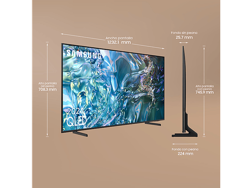 TV QLED 55" - Samsung TQ55Q64DAUXXC, QLED 4K, Procesador Quantum Lite 4K - Imagen 4 de 12