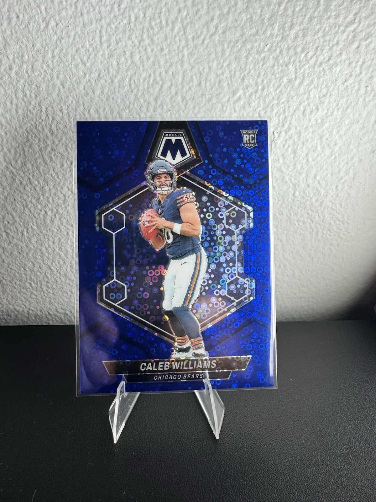 2024 Panini Caleb Williams Rookie No Huddle Blue Mosaic RC /75 - Bears #301