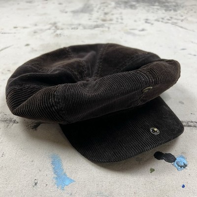 RRL Ralph Lauren Brown Corduroy Newsboy Cap Hat Size Medium