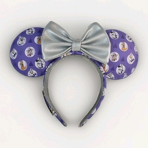 Disney 100th Anniversary Purple Platinum Minnie Mouse Ears Headband 2023 Ltd. Ed Disney 100 years authentic 2023 anniversary Purple Minnie  main image 2