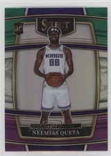 2021 Select Concourse Green White Purple Prizm Neemias Queta #72 Rookie RC s6i