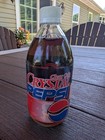 Original Vintage 1990s Clear Cola Crystal Pepsi Glass Bottle 16 oz. Full NOS — photo 5