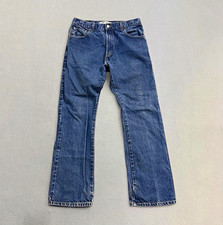 Vintage Y2K Levis 517 Bootcut Blue Medium Wash Jeans Mens 34x32 Fits 32x32 