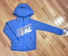 NEW Nike Little Boy Full-zip Jacket Hoodie, Blue sz 4 
