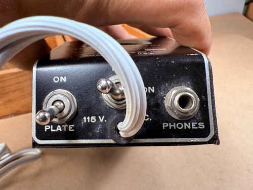 James Millen 90651 Misuratore di immersione a griglia radioamatore vintage con bobine in custodia di legno - Foto 8 di 23