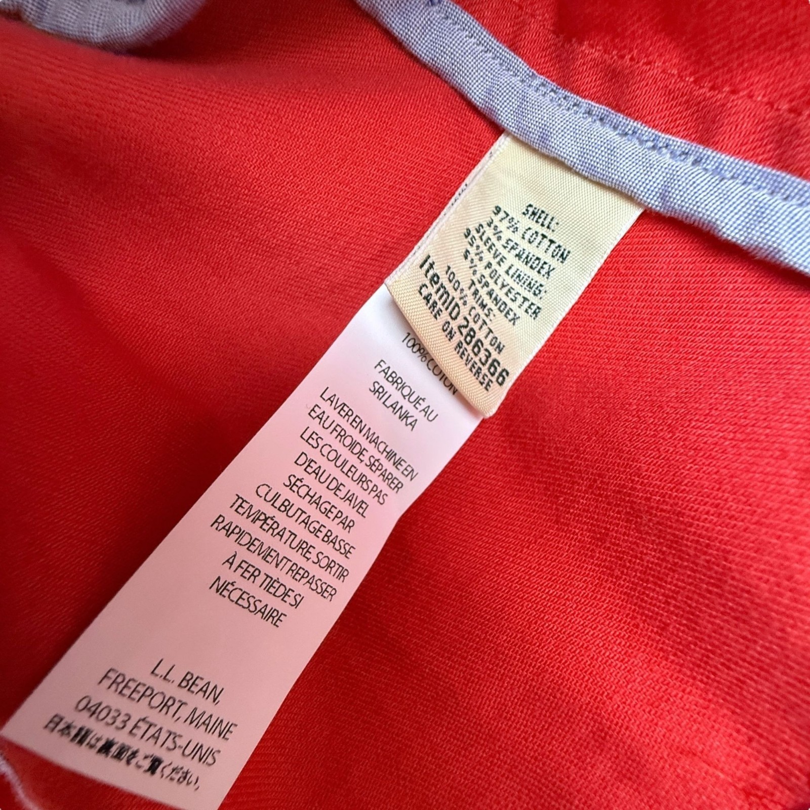 L.L. BEAN Coral Blazer Size XL Casual Womens Jacket Cotton Canvas