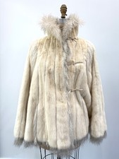FENDI 80s Blonde Mink Swing Coat Mongolian La...