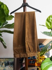 BROOKS BROTHERS Tan Wide Wale Corduroy Pants Clark Fit 36x33