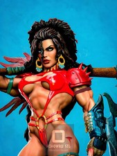 Julie Strain Heavy Metal 2000 | Garage Kit DIY Figure Statue PAINTED 3D Model