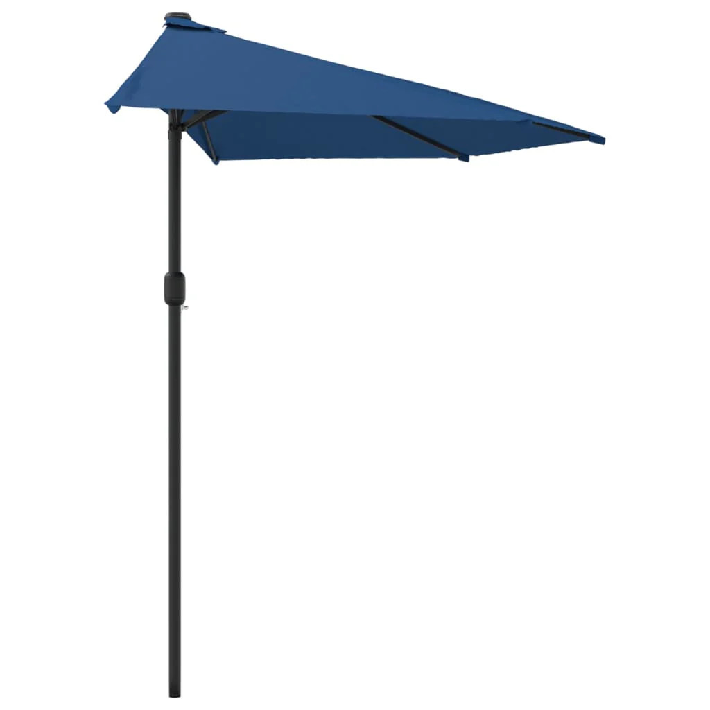 Parasol de balcon bleu pour créer un coin d'ombre sur votre terrasse