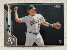 2020 Topps Chrome #61 Sheldon Neuse Rookie Base RC Oakland Athletics