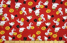 Halloween Fabric Trick or Treat 100 Cotton From Camelot BTY