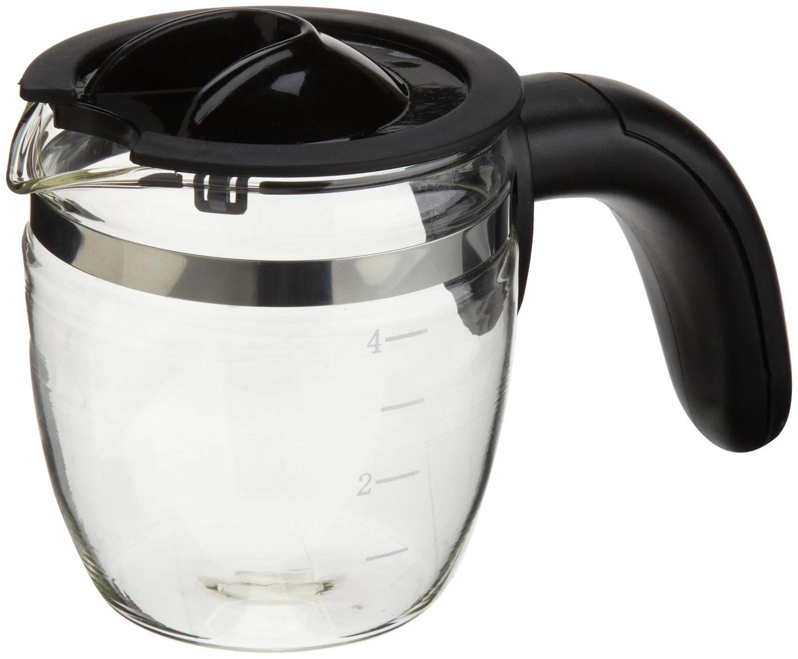 4-Cup Glass Carafe with Lid for 303 Espresso Machine