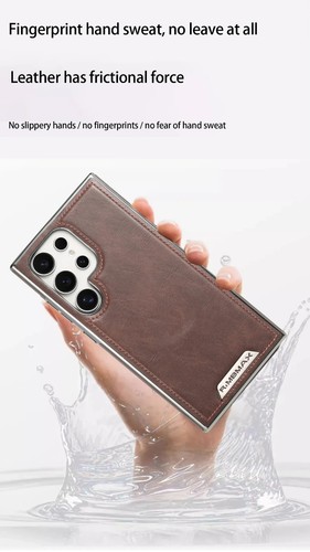 New Luxury Leather Magnetic Phone Case For Samsung Galaxy S25 Ultra - 第 3/4 張圖片