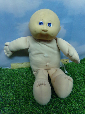 CABBAGE PATCH KIDS PUPPE COLECO KOPF VOLLE GRÖSSE GLATZE KIND HAT MÄNGEL