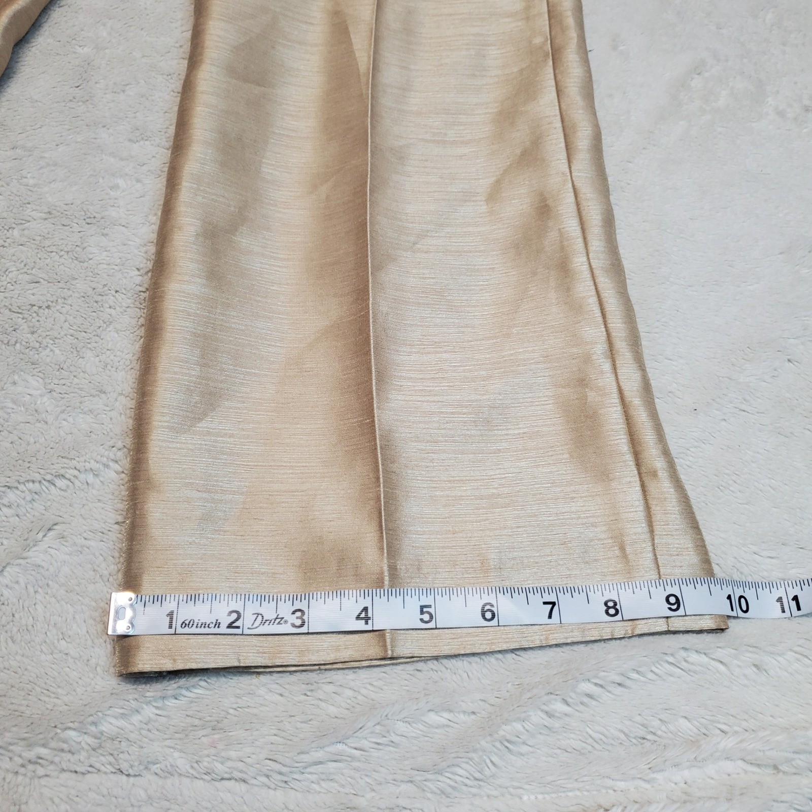 Le Suit Gold Holiday Gatsby Office Formal Classic Suit Set Jacket Pants 8 Petite