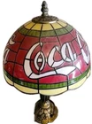 Vintage Coca Cola Tiffany Style PLASTIC Stained Glass Style Shade Lamp 15” Coke