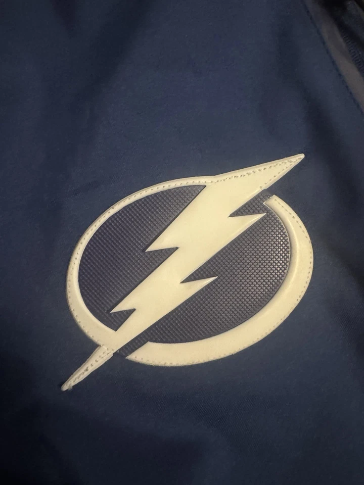 Mujer-Fanatics Azul Tampa Bay Lightning Auténticos Pantalones de Pista Profesional Foto 2 de 4