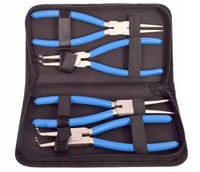 4-Tlg. Sicherungsringzangen-Set 225 Mm – Innen AußEn Gerade & Gebogen