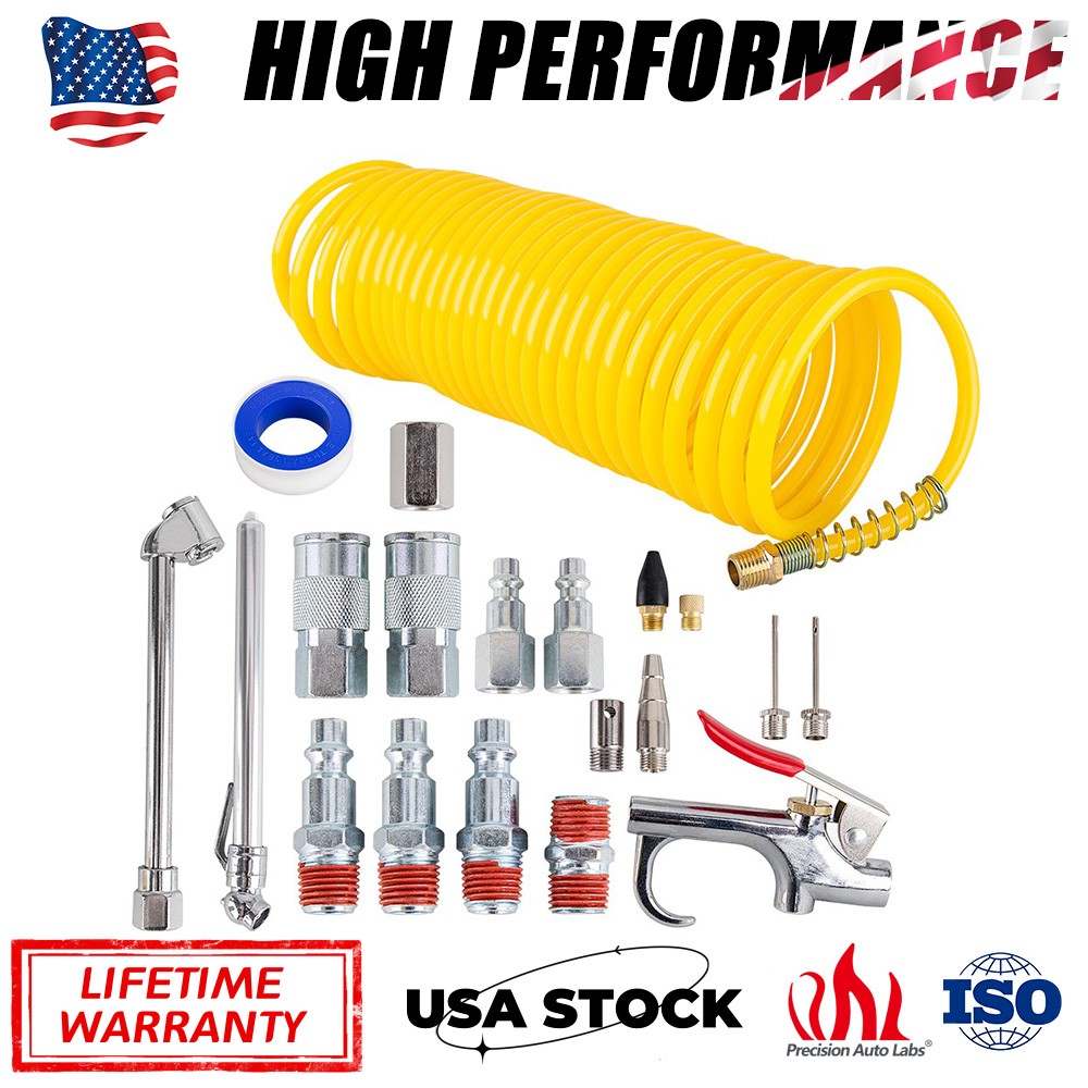 Kit With 25ft Hose & 20-piece 1/4" Accessories