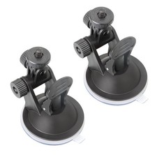 ThtRht 2 Pack Dash Cam Suction Cup Mount with 1/4 Screw Thread Black