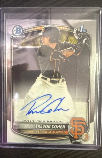 2025 Bowman Draft - Chrome Prospect Autographs Trevor Cohen #CPA-TC (AU, RC)