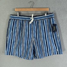 Polo Ralph Lauren swim Trunk Mens XXL Blue striped 5.75" Traveler classic Shorts