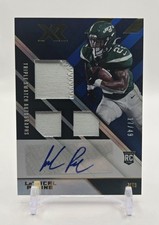 La'Mical Perine - 2020 Panini XR Rookie Triple Swatch Auto No. 236 - Blue /49