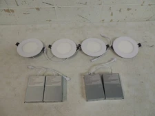 Type IC Dimmable 4'' slim LED panel Light 4PACK