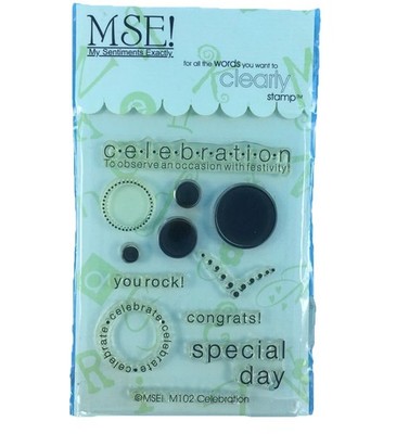 MSE!  My Sentiments Exactly Clear Stamp M102 Celebration Congratulations 3X4 in