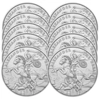 Lot of 10 - 1 Troy oz Alexander the Great Design .999 Fine Silver Round
