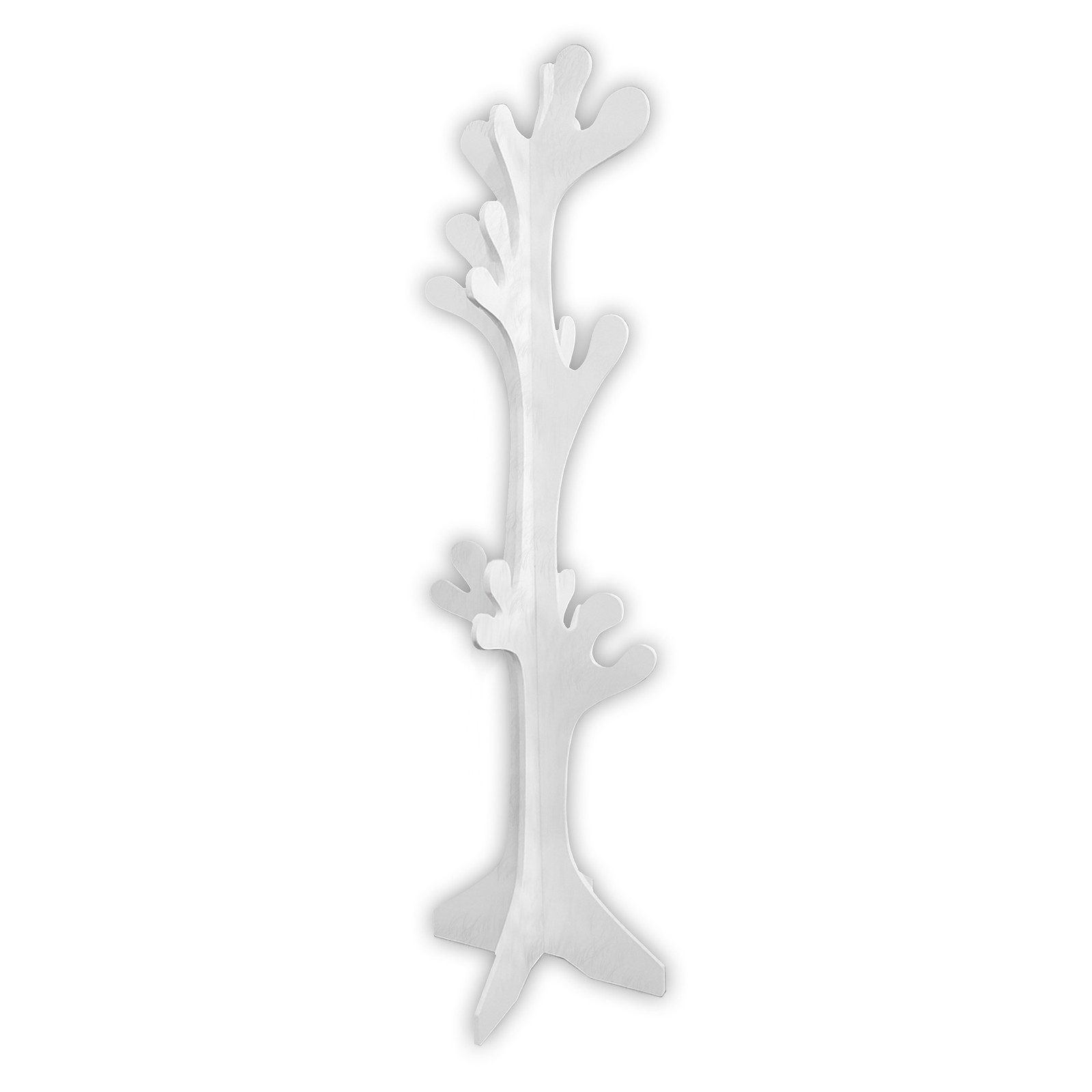 Appendiabiti Professionale Lupia Albero - Legno Bianco 20 Ganci 170cm