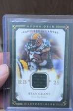 2008 Upper Deck Masterpieces - Captured on Canvas Ryan Grant #CC57 Green Framed