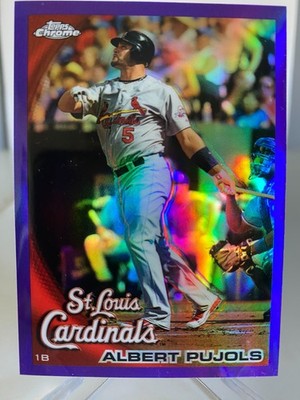 2010 Topps Chrome 'Purple Refractor' Albert Pujols #32 serial'd 170/599