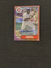 2022 Topps Chrome #T87C2-24 Andre Dawson Auto /5 Silver Pack Refractor Cubs HOF