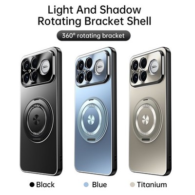 For Xiaomi Redmi K90 Pro Max, Metal Aluminum Ring Holder Stand Cover Case