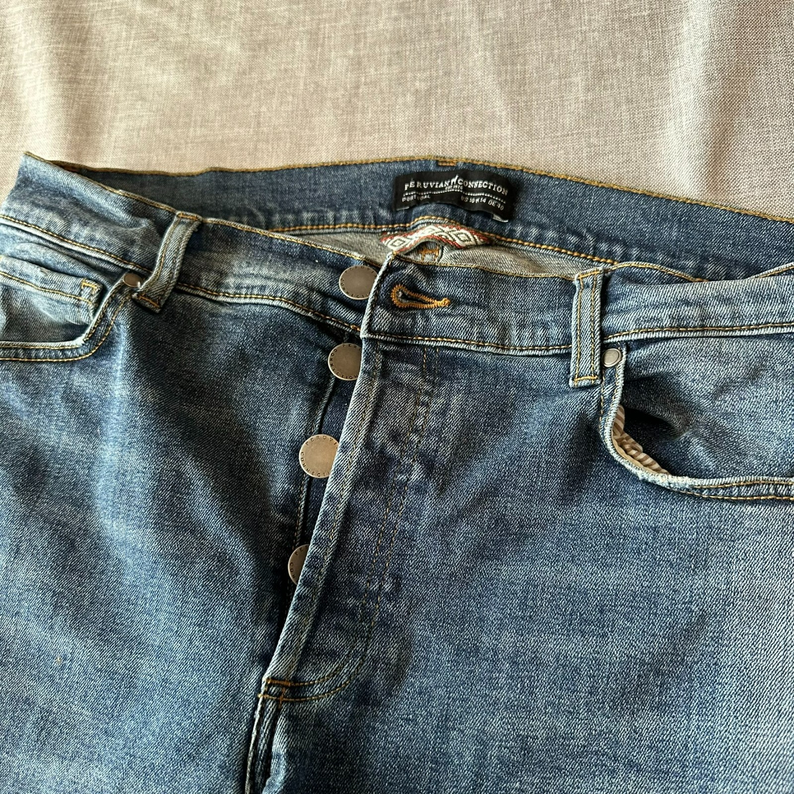 Peruvian Connection Cimarron Button Fly Jeans Wom… - image 4