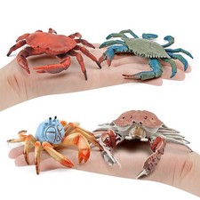 Detailed Cute Decorative Hand-Painted Durable Realistic Marine Animal Crab Model