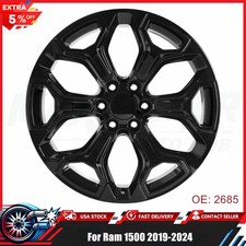 New 22 Dodge Ram 1500 Truck Black Wheel Rim Factory Oem 2019-2024 X1 2685 2727