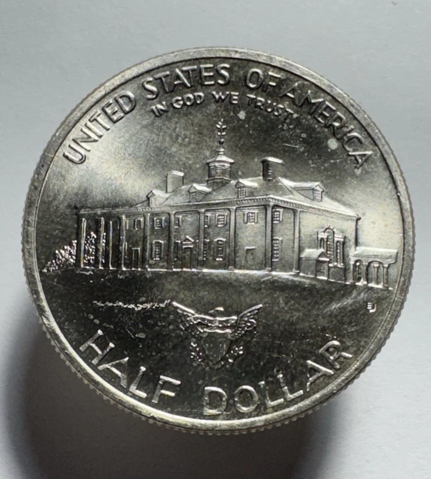 1732 - 1982 GEORGE WASHINGTON 90% SILVER COMMEMORATIVE HALF DOLLAR-0809 - Image 2 of 2