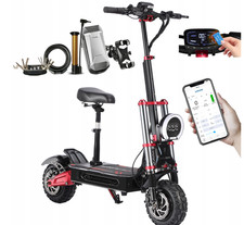 6000W Dual Motor Electric Scooter 60V38AH 11" Folding E-Scooter 55MPH Good Steal