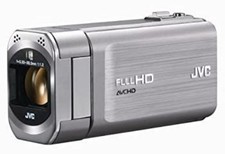 JVC Kenwood Everio GZ-V590-S HD Memory Camcorder 64GB Built-in Silver Handycam