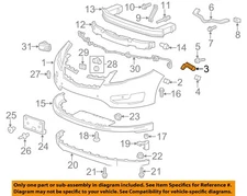 Chevrolet GM OEM Volt Front Bumper Grille Grill-Side Retainer Right 22782751
