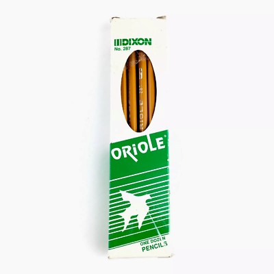 Dixon Ticonderoga Pencils Oriole No. 287 Partial Box of 11 