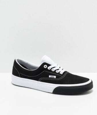 Vans Era (Colorblock) Black True/White Men s Skate Shoes Canvas Sneakers