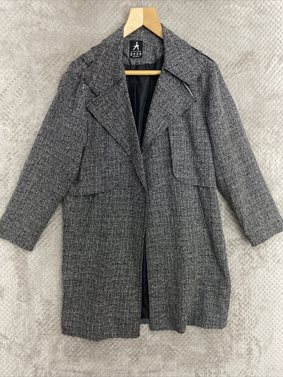 ATMOSPHERE WOMENS JACKET SIZE UK 10 GREY LONG SLEEVE