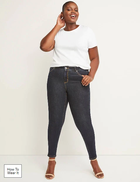 NWOT LANE BRYANT SIGNATURE FIT MID RISE SKINNY JEANS sz 24 | eBay