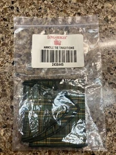 Longaberger Handle Tie Traditions Plaid Fabric Green 2438445