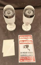 BNT Dummy Fake Security Camera, with One Red LED Light at Night, for Home and Bu